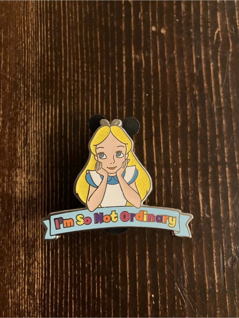 New Disney Oh My Disney Alice in Wonderland I'm So Not Ordinary Pin